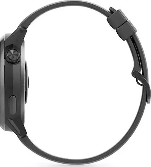 Coros Apex Titanium 46mm Αδιάβροχο Smartwatch με Παλμογράφο (Μαύρο)