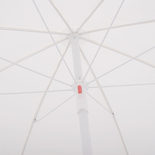 Freebox Folding Beach Umbrella Diameter 1.8m White