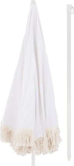 Freebox Folding Beach Umbrella Diameter 1.8m White