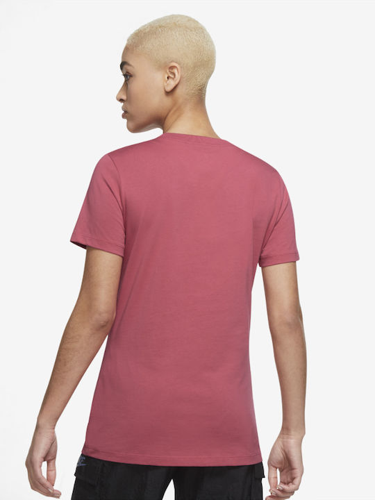 Nike Essential Γυναικείο Αθλητικό T-shirt Ροζ