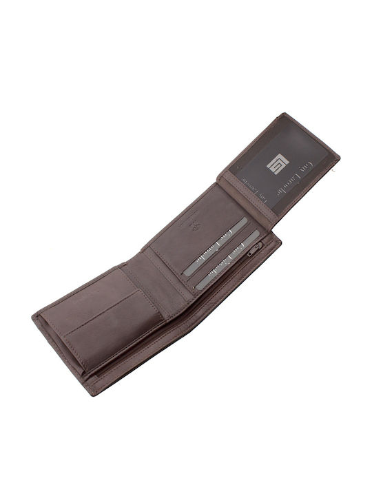 Leather Men's Wallet Classic with RFID Brown