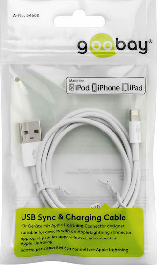 Goobay USB-A zu Lightning Kabel 5W Weiß 1m (54600)