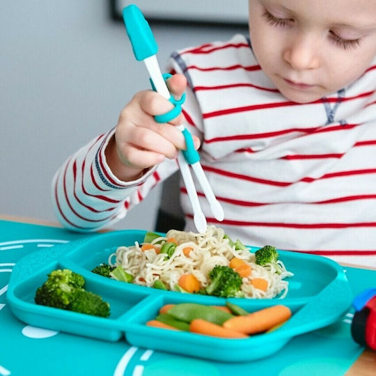 Marcus & Marcus Children's Green Elephant Chopsticks Made of Plastic