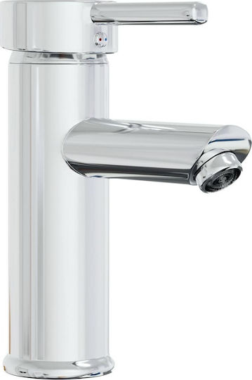 vidaXL Waschtisch mit Waschbecken, Spiegel & Säule L41xB38.5xH46cm und Schrank Weiß