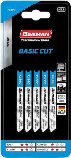 Benman 71868 Blade for Metal 76.5mm 5pcs