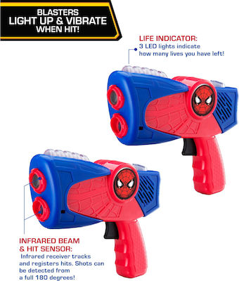 eKids Joc de Rol Spiderman Σετ 2 Laser Tag Blasters pentru 5+ Ani 2buc