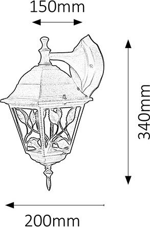 Rabalux Bronze Lantern Rabalux Bronze Lantern