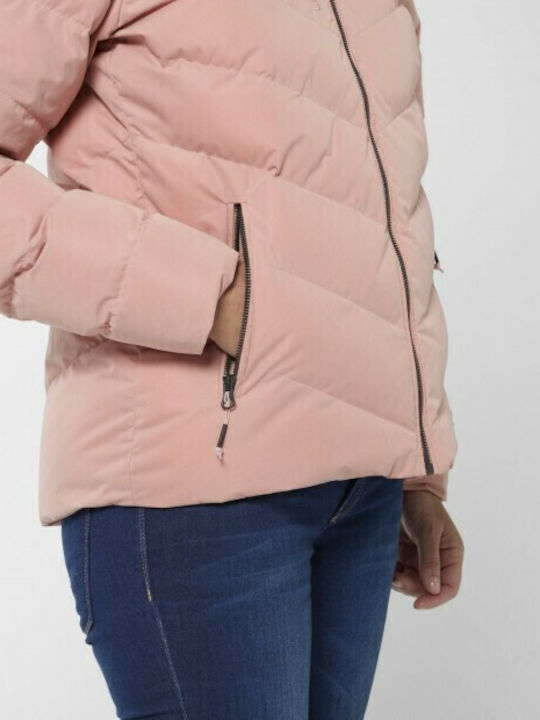Staten Kurz Damen Puffer Jacke für Winter Desert Rose