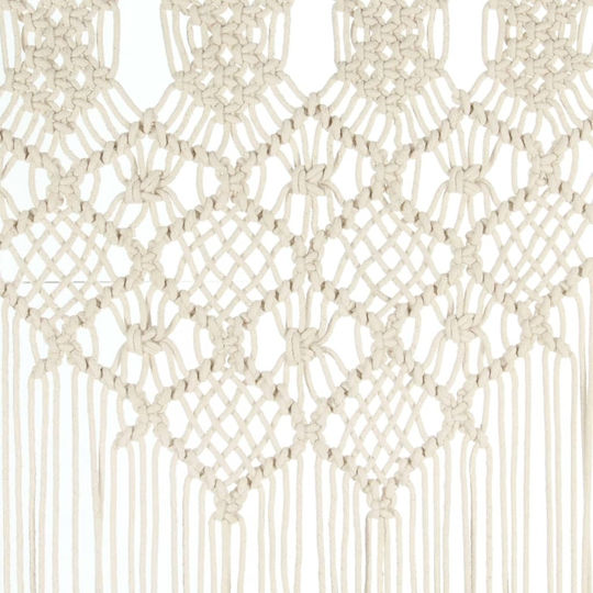 vidaXL Fabric Door Curtain Ecru 140x240cm 323977