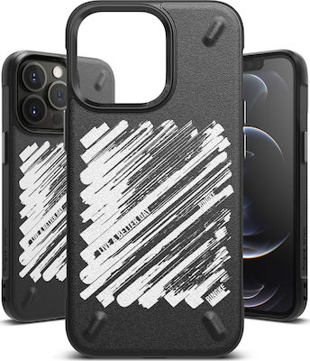Ringke Onyx Durable Umschlag Rückseite Synthetisch Black Design Paint (iPhone 13 Pro Max) OD556E229