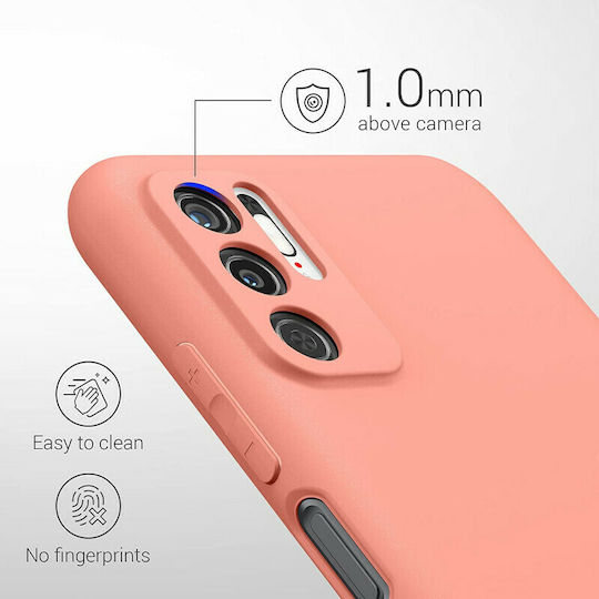 KWmobile Matte Back Cover Σιλικόνης Κοραλί (Redmi Note 10 5G / Poco M3 Pro)