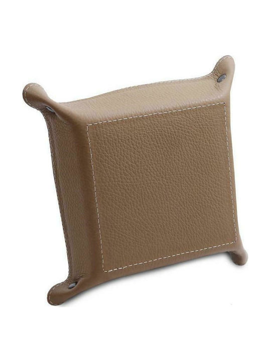Tuscany Leather Ashtray Cigarette Leather Light Taupe 1pcs