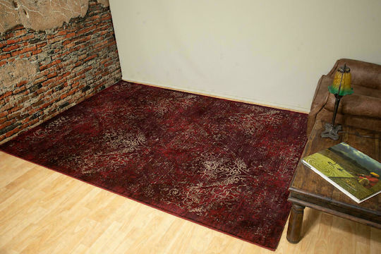 Ezzo Prestige 8032HH Χαλί Στρογγυλό Burgundy Φ160cm