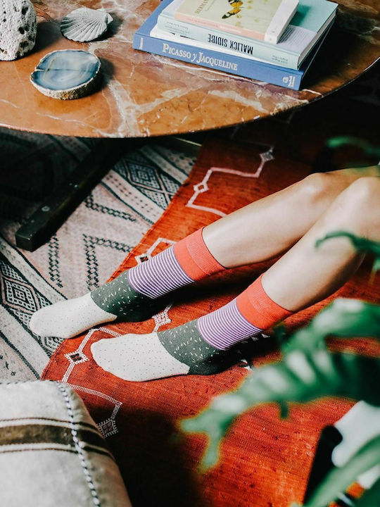 DOIY Burrito Patterned Socks Beige