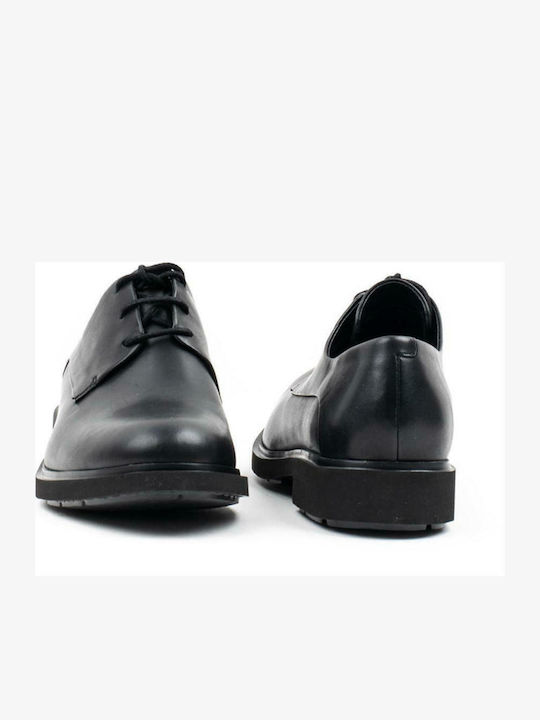 Newman Women's Leather Derby Shoes Black