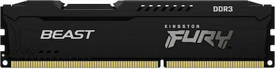 Kingston Fury Beast 16GB DDR3 RAM cu 2 module (2x8GB) și Viteză 1600 pentru Desktop