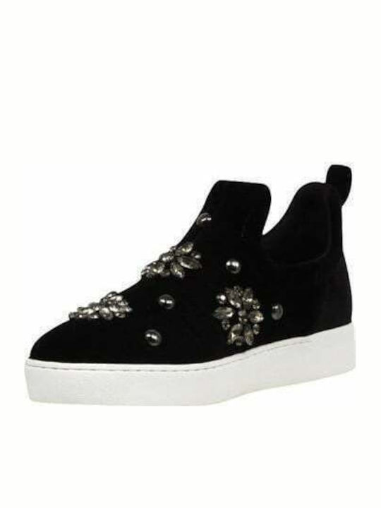 Perfume2 Athletic Material Slip-on-uri pentru femei Negru