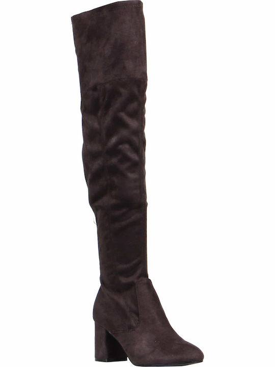 Ravin2 Wildleder Damenstiefel Über dem Knie Gray
