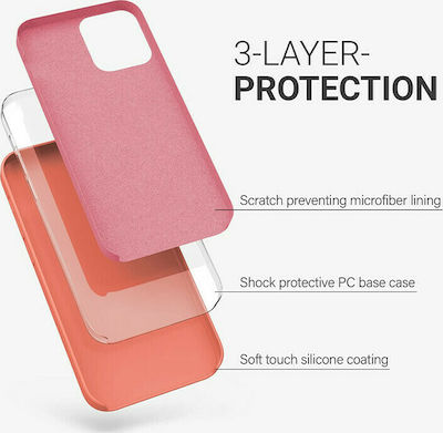 KWmobile Rubber Silicone Back Cover Blush Beauty (iPhone 12 / 12 Pro)