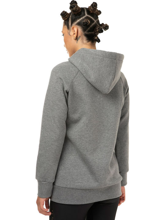 Dansport Women's Long Hooded Cardigan Gray