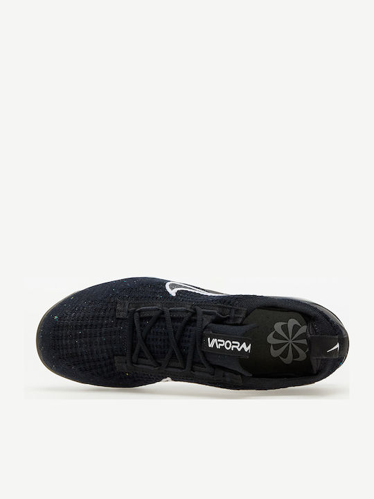 Air Vapormax 2021 Flyknit Дамски Маратонки Black / Metallic Silver / White