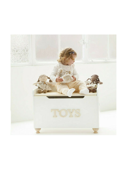 Le Toy Van Детска кутия за съхранение Бял 68x43x53см 1бр