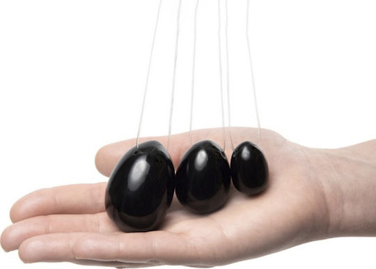 La Gemmes Obsidian Egg Set Κολπικές Μπάλες Μαύρες