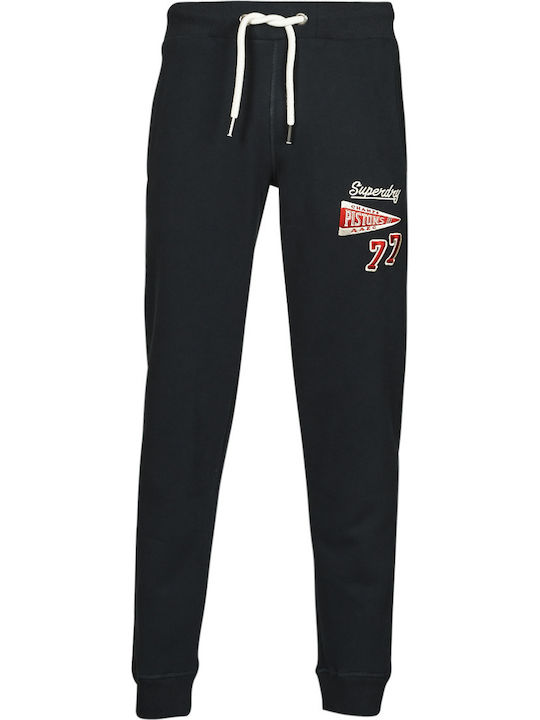 Collegiate Joggers Παντελόνι Φόρμας με Λάστιχο Navy Μπλε