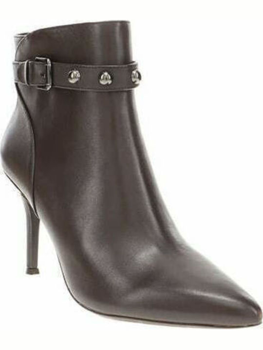 Fatrina Leather Women's Ankle Boots Brown