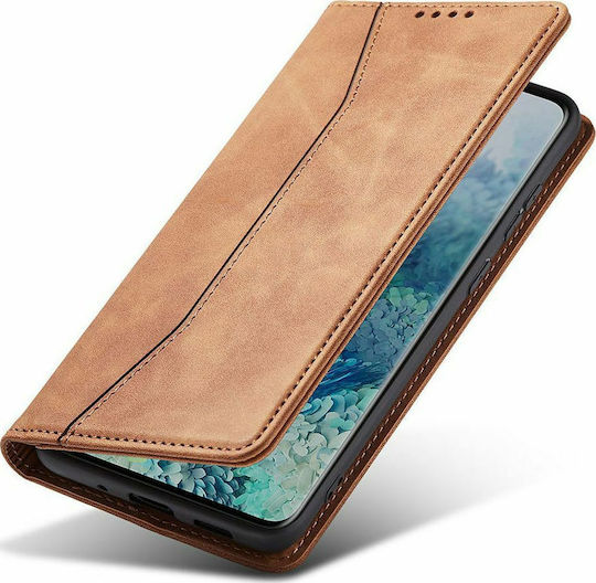 Bodycell PU Leather Wallet Synthetic Leather Brown (iPhone 13 Pro Max)