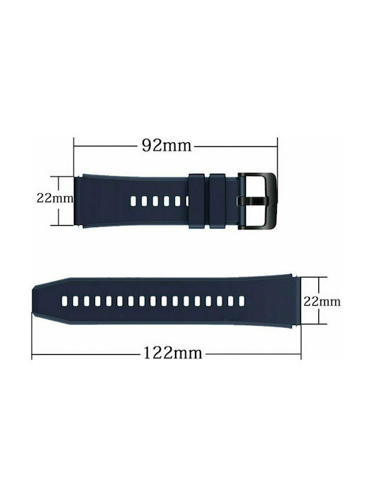 Hurtel Strap Silicone Blue (Huawei Watch GT / GT2 (46mm))