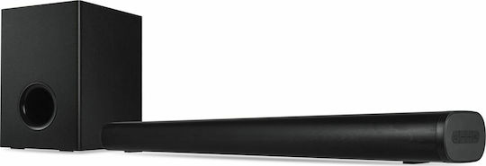 Denver DSS-7030 Soundbar 2.1 Bluetooth, HDMI und Wi-Fi 70W mit kabellosem Subwoofer und Fernbedienung Schwarz