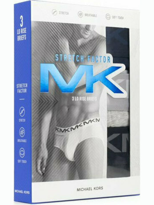 Men's Slips Black / Grey / Blue 3Pack