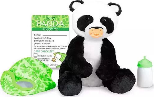 Melissa & Doug Plush Baby With Care Accessories Panda 27 cm