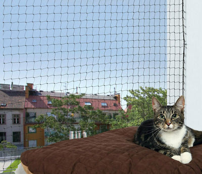 Trixie Cat Protection Net Olive 8x3m Green