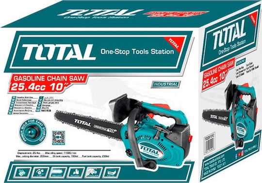 Total Gasoline Chainsaw 3kg with Blade Carving Blade 25cm and Easy Start
