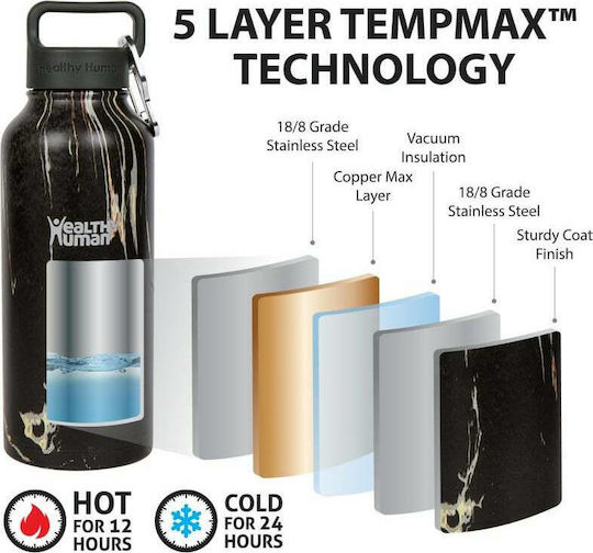 Healthy Human Stein Bottle Μπουκάλι Θερμός Ανοξείδωτο BPA Free 946ml Πράσινο