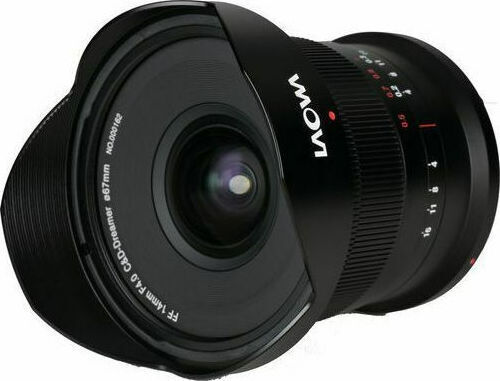 Laowa Full Frame Camera Lens 14mm f/4 Zero-D Ultra-Wide Zoom for Canon EF Mount Black