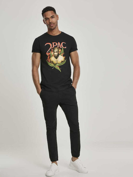 Mister Tee Fireleaf T-shirt Schwarz Baumwolle