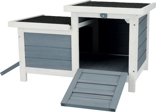 Trixie Rodent Cage Two-Door Gray/White Cage for Small Animals 70x43x45cm