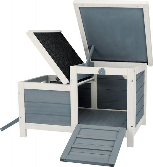 Trixie Rodent Cage Two-Door Gray/White Cage for Small Animals 70x43x45cm