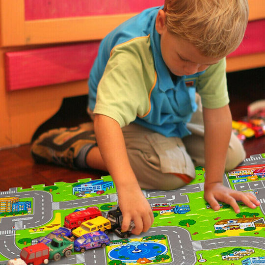Relaxdays Puzzle De Podea Interactiv Cu Drumuri 9 Piese
