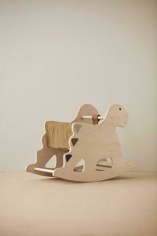 Kids Concept Ξύλινο Κουνιστό Παιχνίδι Δεινόσαυρος για 10+ μηνών για Βάρος έως 50kg Μπεζ