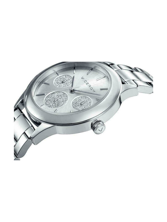 Viceroy Watch Chronograph with Silver Metal Bracelet