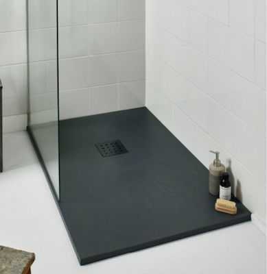 Karag Rectangular Artificial Stone Shower Ardesia Pietra 100x120x3cm