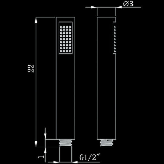 Vinci Vincirain Family HAS2703A3 Handbrause mit Telefon und Spirale