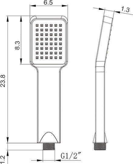 Vinci Vincirain Family HAS2703A18 Handbrause mit Telefon und Spirale