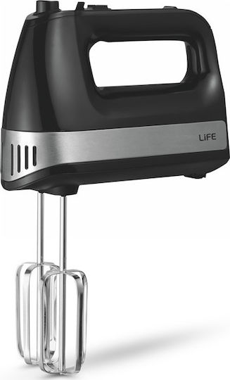 Life PowerMix Μίξερ Χειρός 500W Μαύρο