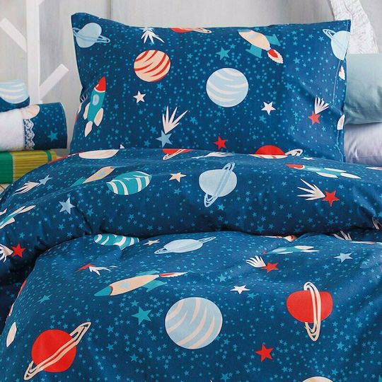 Rythmos Kids Duvet Cover Set Single Blue