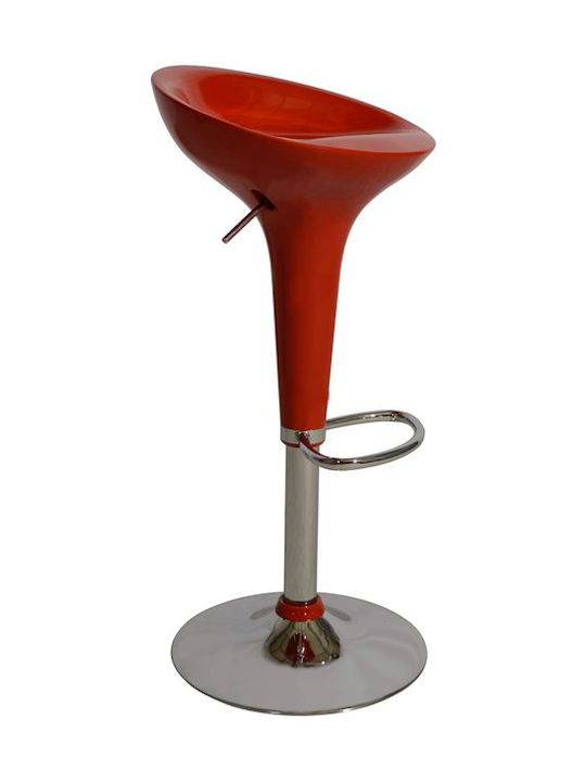 Stool Bar Daisy with Adjustable Height Red 44x38x78cm